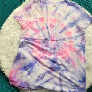 Victoria Secret PINK VS Everyday Tee, TIE DYED Large